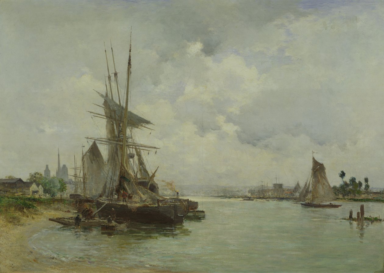 Utsikt over Rouen av Charles Lapostolet