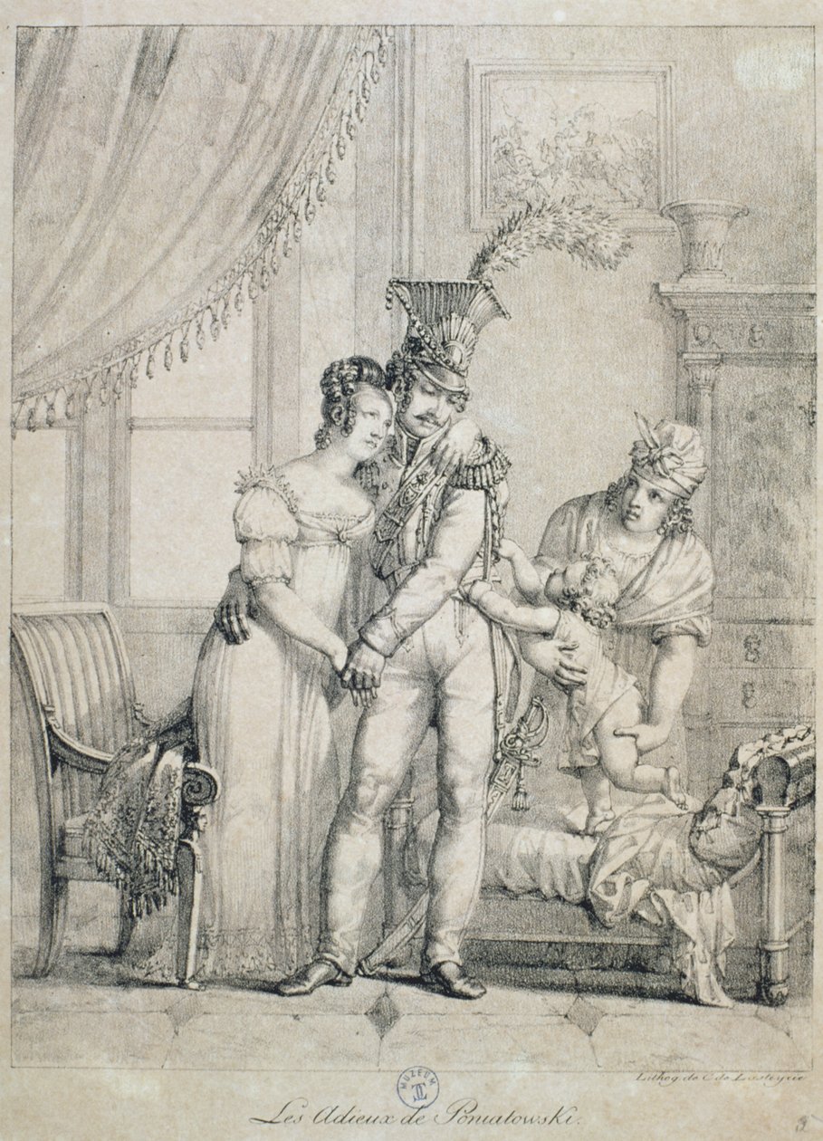 Farvel til Joseph Poniatowski (1763-1813) 1816 av Charles Lasteyrie du Saillant