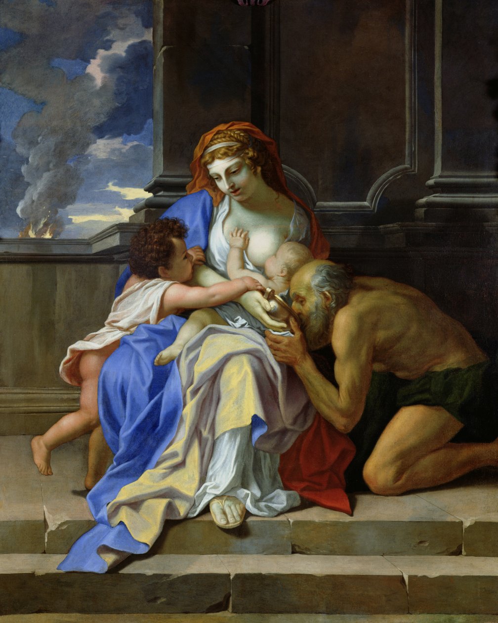 An Allegory of Charity, ca. 1642-48 av Charles Le Brun