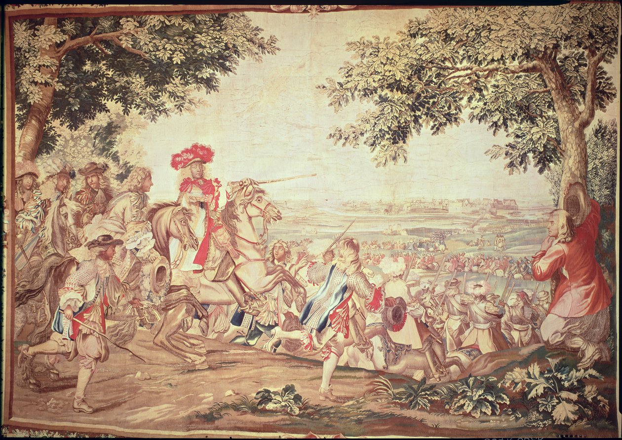 Louis XIVs (1638-1715) inntreden i Dunkirk, 2. desember 1662 (teppe) av Charles Le Brun