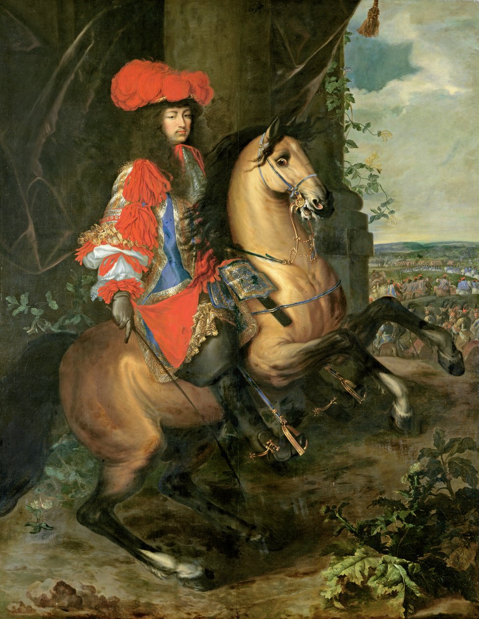 Rytterportrett av Ludvig XIV (1638-1715) av Charles Le Brun