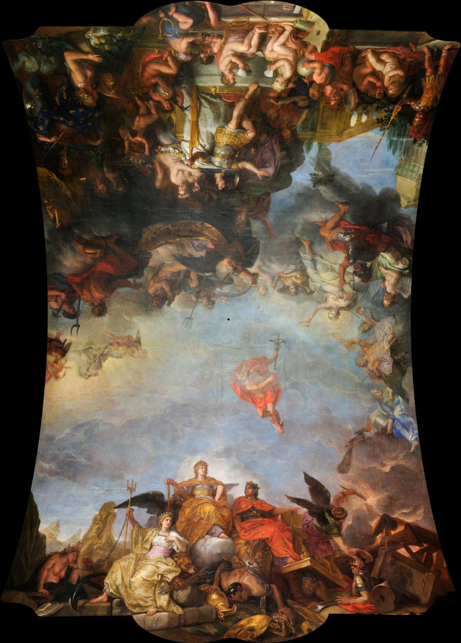Kongen styrer selv, 1661 av Charles Le Brun