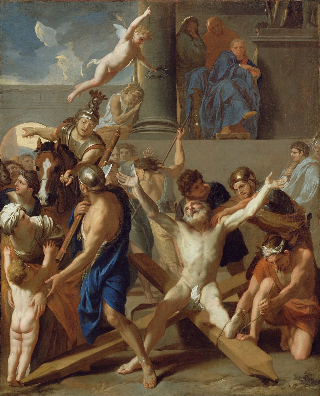 Andrews martyrium av Charles Le Brun