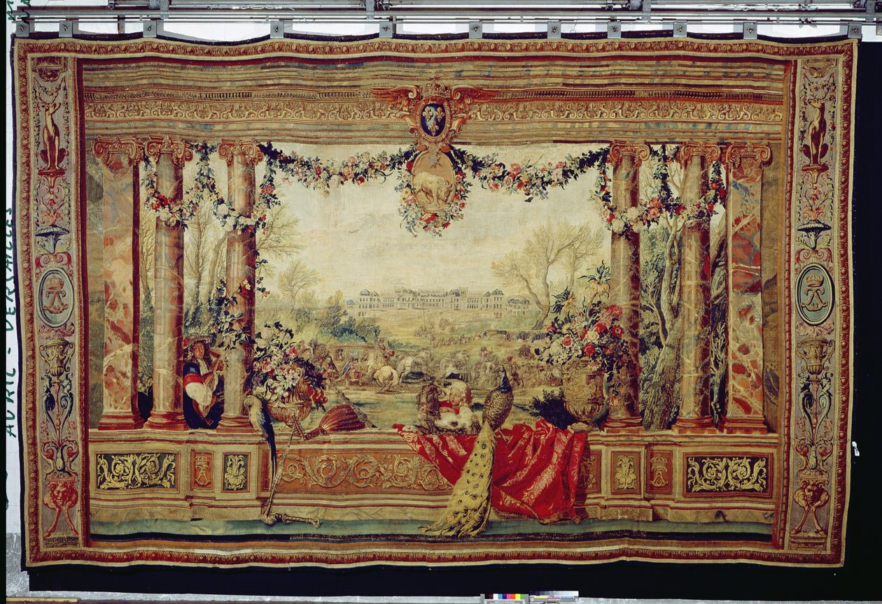 April måned Chateau of Versailles, fra serien med billedvev 
