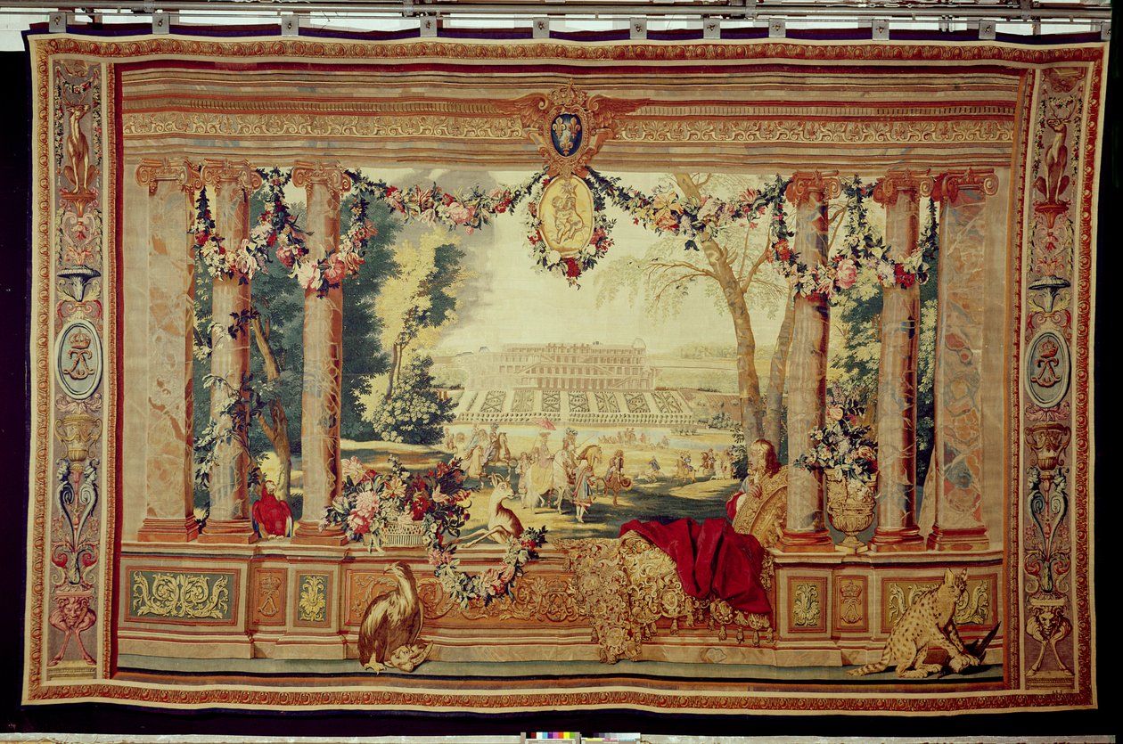 Mai-måneden Chateau of Saint-Germain-en-Laye, fra serien med billedvev 