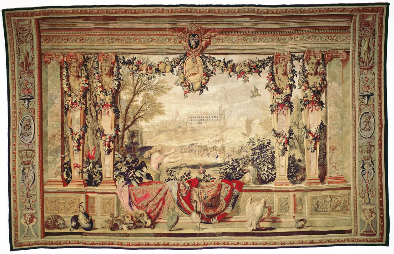 November måned Chateau of Blois, fra serien med billedvev 