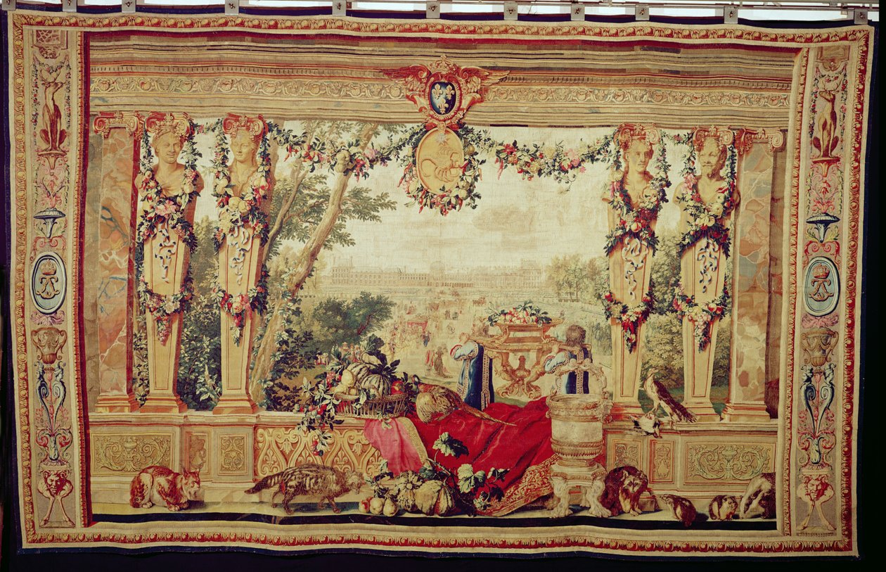 The Month of October Chateau of the Tuileries, fra serien med billedvev 
