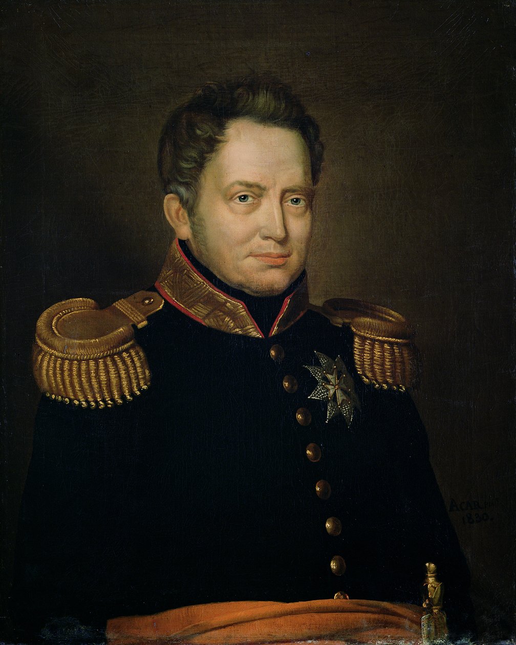 Portrett av Willem Frederik (1772-1843) Prince of Orange, 1830 av Charles Louis Acar