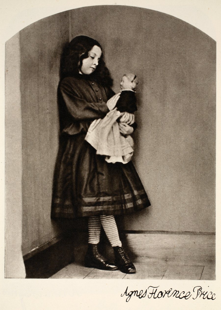 Agnes Florence Price, 7. oktober 1863 (sepia-bilde) av Charles Lutwidge Dodgson