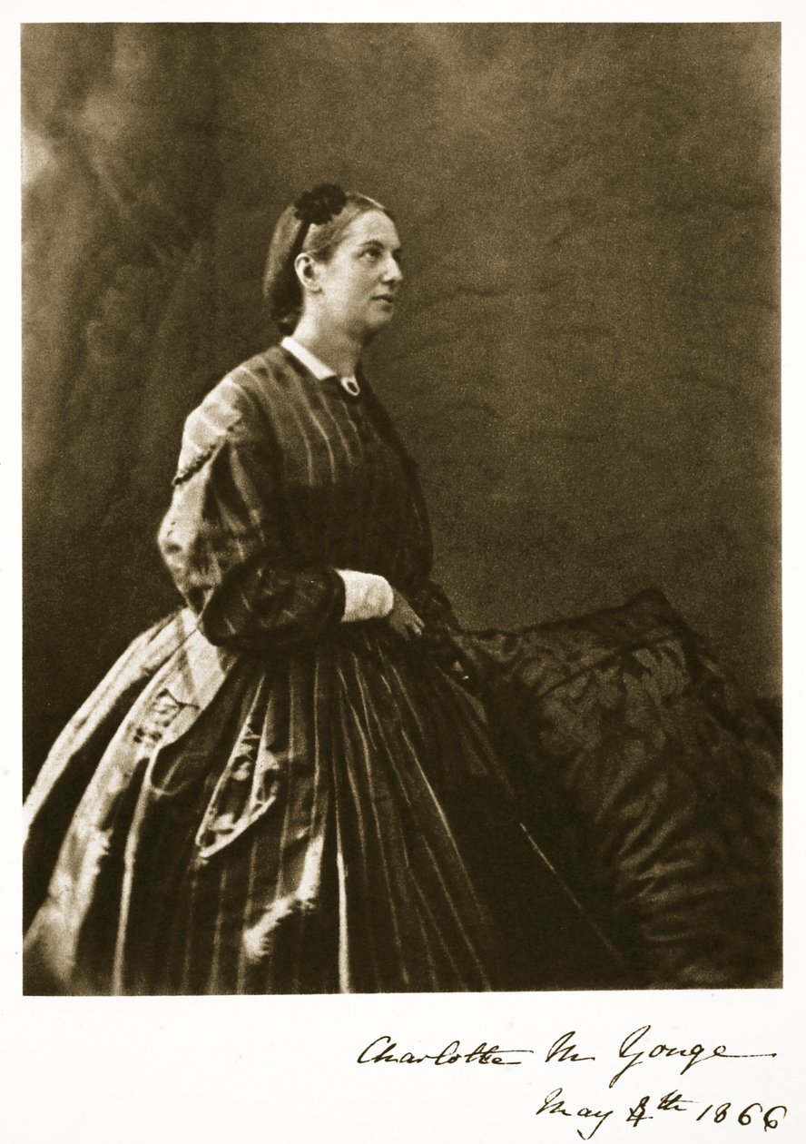 Charlotte M. Yonge, 4. mai 1866 (sepia-bilde) av Charles Lutwidge Dodgson