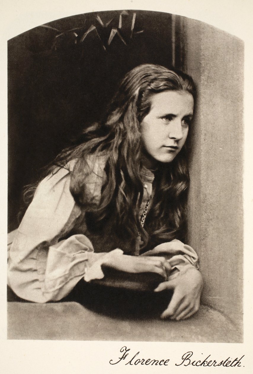 Florence Bikersteth, 8. september 1865 (sepia-bilde) av Charles Lutwidge Dodgson
