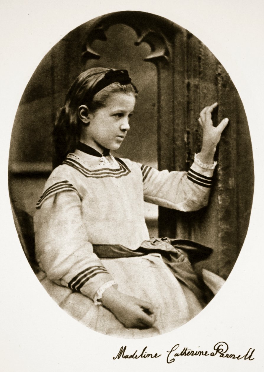 Madeline Catherine Parnell, 7. juli 1864 (sepia-bilde) av Charles Lutwidge Dodgson