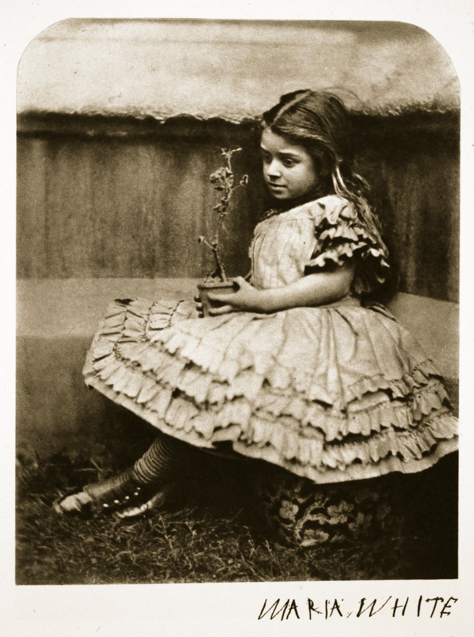 Maria White, 11. juli 1864 (sepia-bilde) av Charles Lutwidge Dodgson