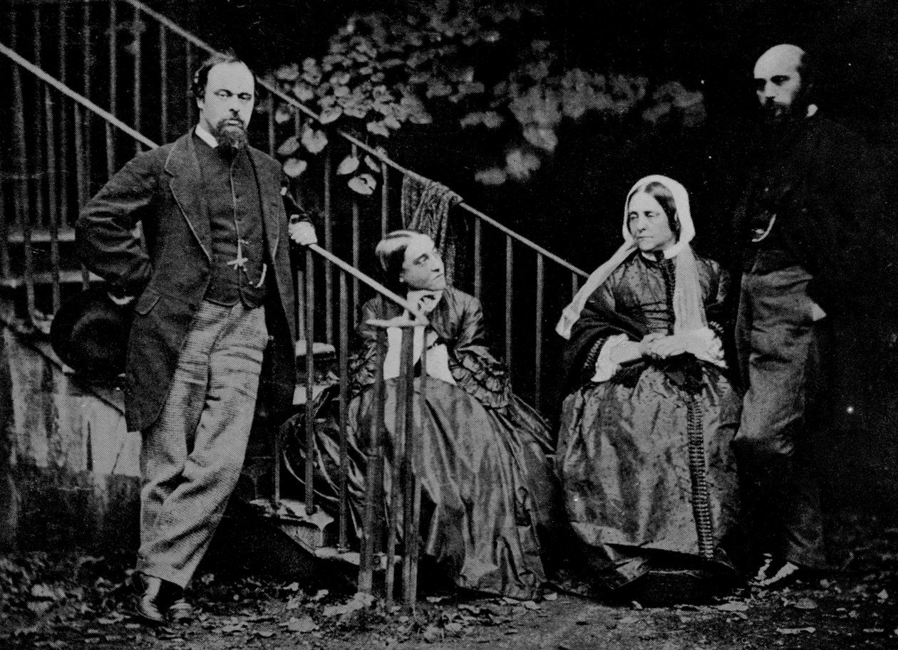 Portrett av Rossetti-familien, 1864 av Charles Lutwidge Dodgson