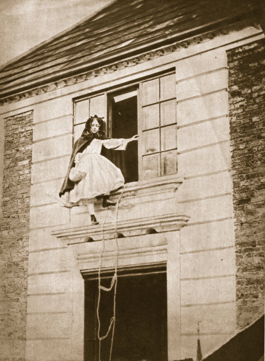 The Elopement, Alice Jane Donkin, 9. oktober 1862 (sepia-bilde) av Charles Lutwidge Dodgson