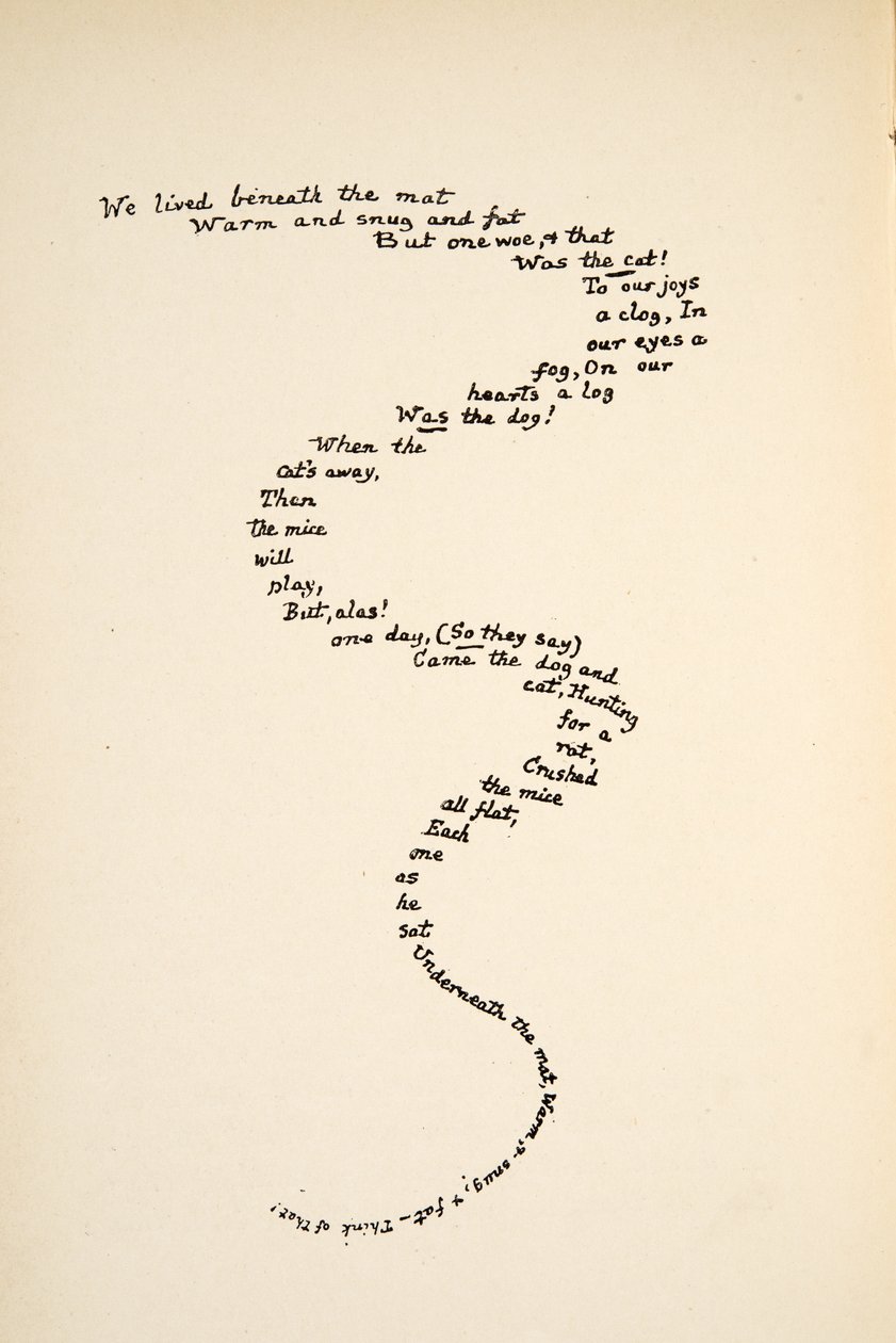 The Mouses Tail, illustrasjon fra Alice