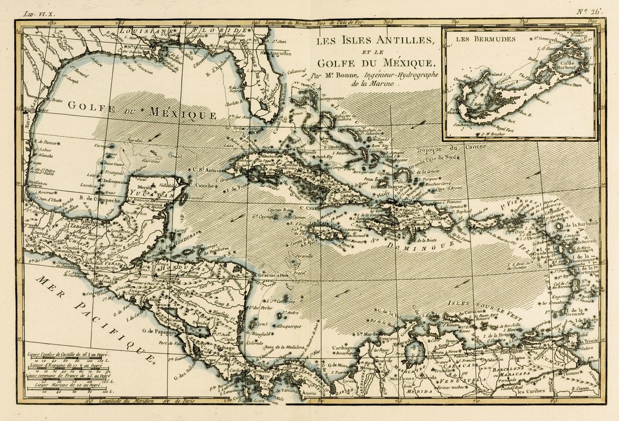 Antillene og Mexicogulfen, fra 