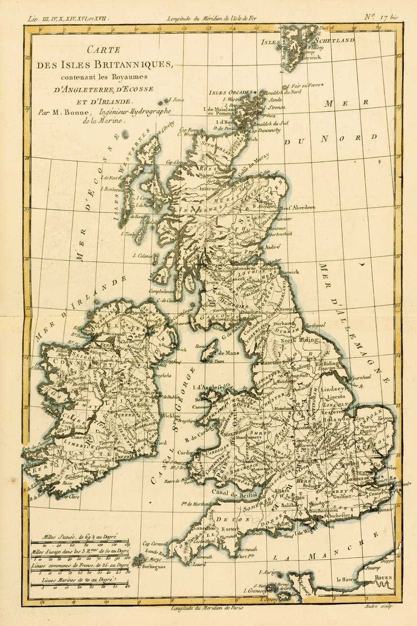 De britiske øyer, inkludert kongedømmene England, Skottland og Irland, fra 