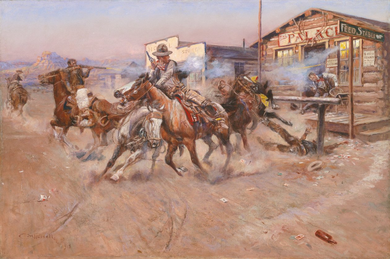 Røyk av en .45 av Charles Marion Russell