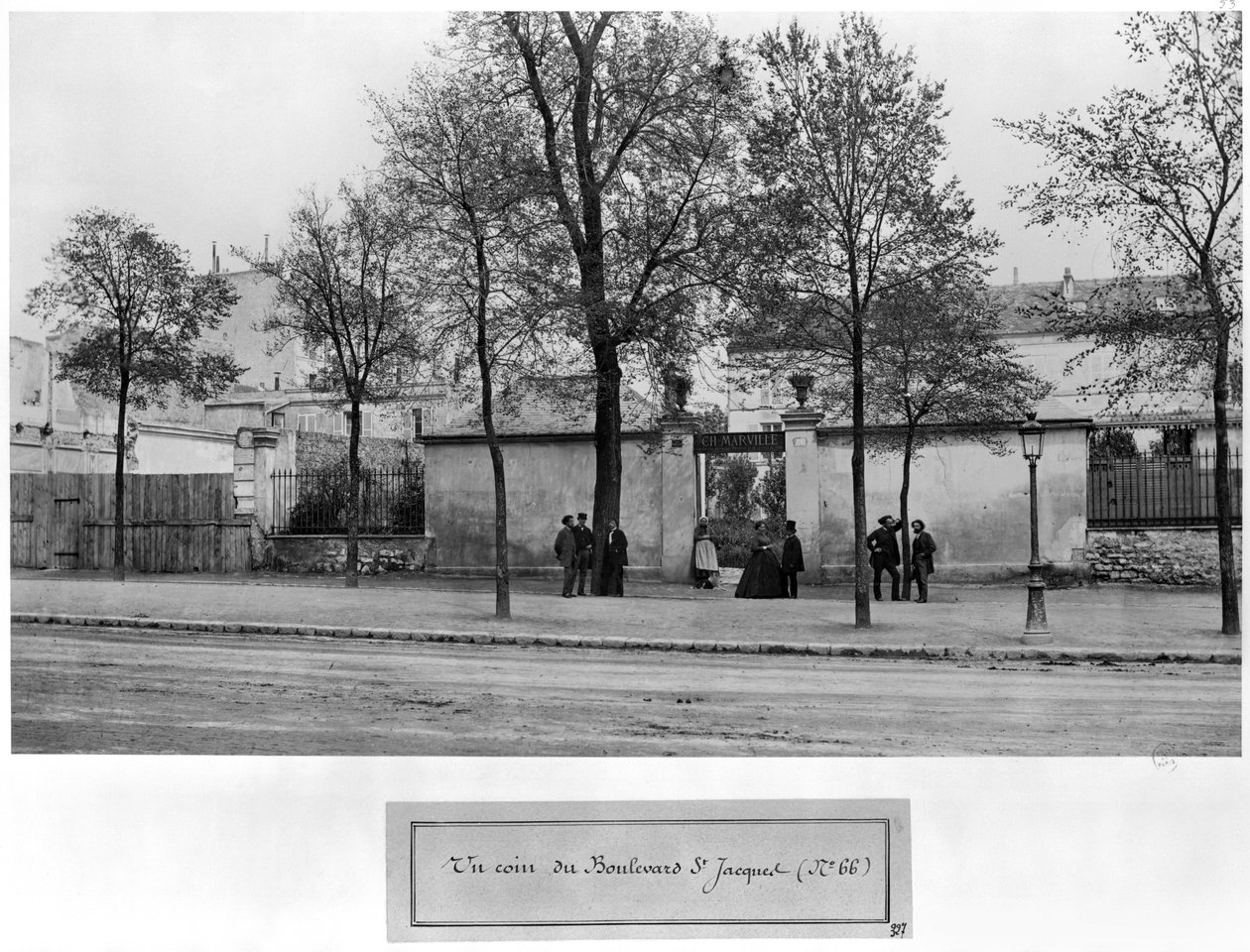 Boulevard Saint-Jacques, nr. 66, studio til Charles Marville, Paris, 1858-78 av Charles Marville