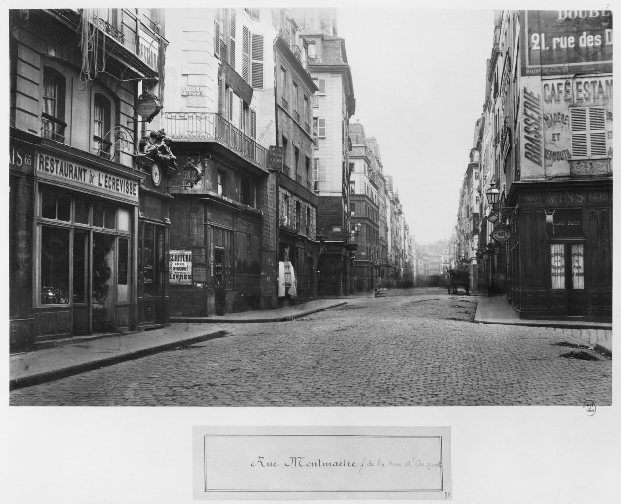 Paris, Rue Montmartre, sett fra Rue d