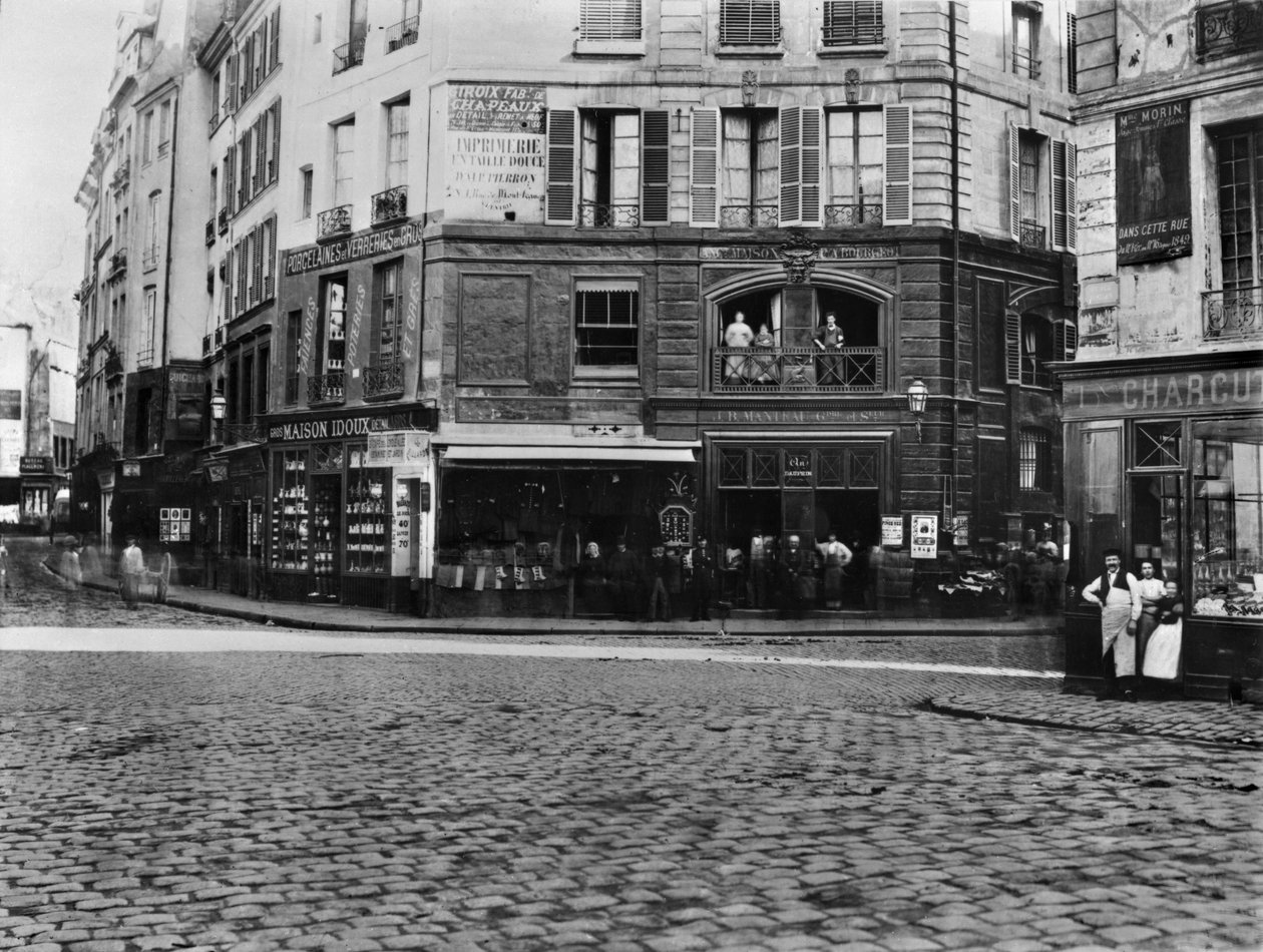 Place Gozlin, Paris ca. 1865 av Charles Marville