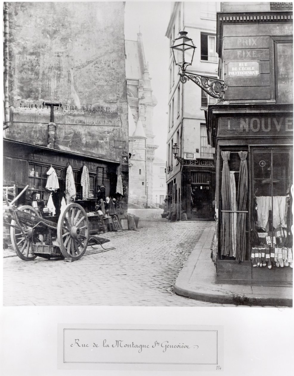 Rue de la Montagne Sainte-Genevieve, Paris, 1858-78 av Charles Marville