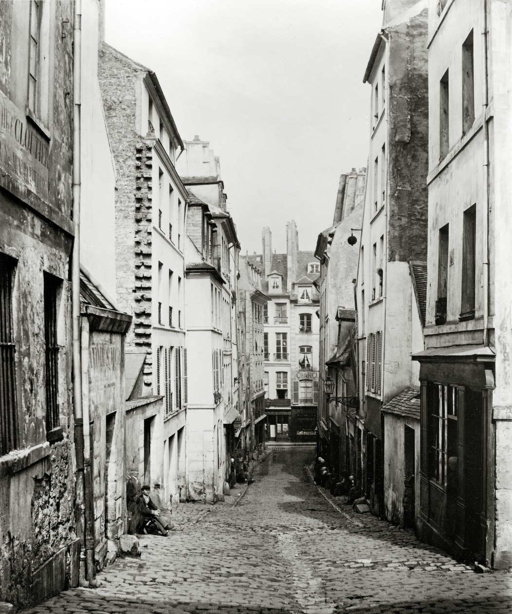 Rue du Bon-Puits, fra Rue Traversine, Paris, 1858-78 av Charles Marville