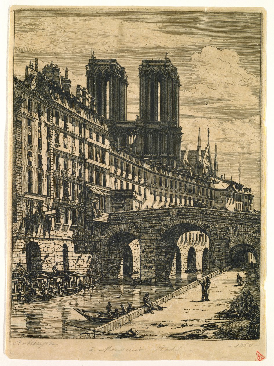 Den lille broen, 1850 av Charles Meryon