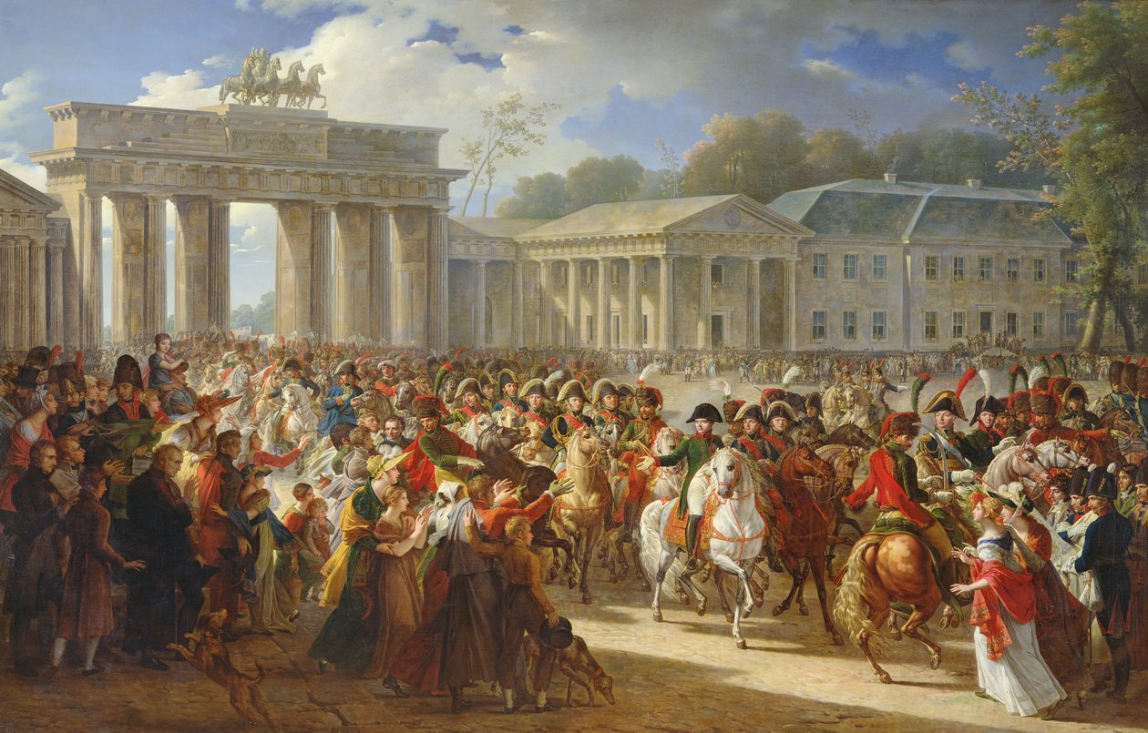 Napoleon I (1769-1821) inntog i Berlin, 27. oktober 1806, 1810 av Charles Meynier
