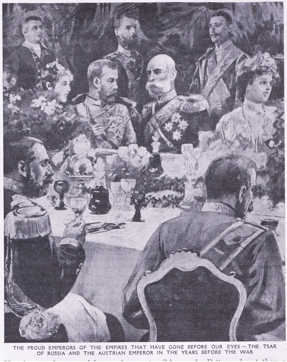 Tsar av Russland og den østerrikske keiseren på en bankett før krigen av Charles Mills Sheldon