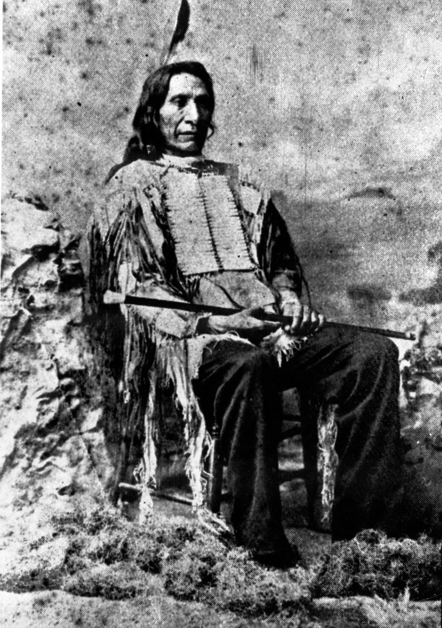 Chief Red Cloud i en alder av 72, ca. 1893 av Charles Milton Bell