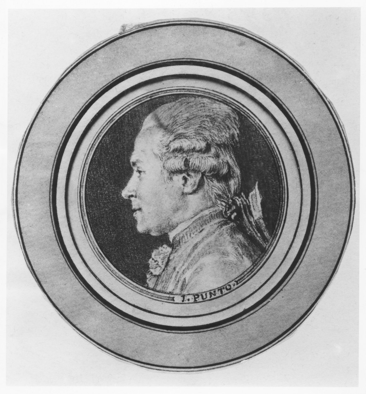 Portrett av Giovanni Punto av Charles Nicolas II Cochin