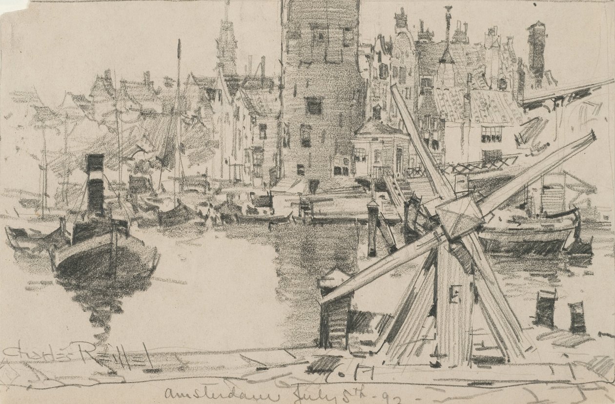 Amsterdam, 5. juli 1892 (grafitt på papir) av Charles P. Reiffel