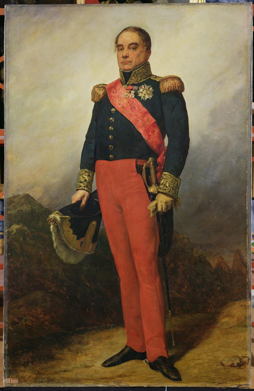 Georges Mouton (1770-1838) greve av Lobau, 1835 av Charles Philippe Lariviere