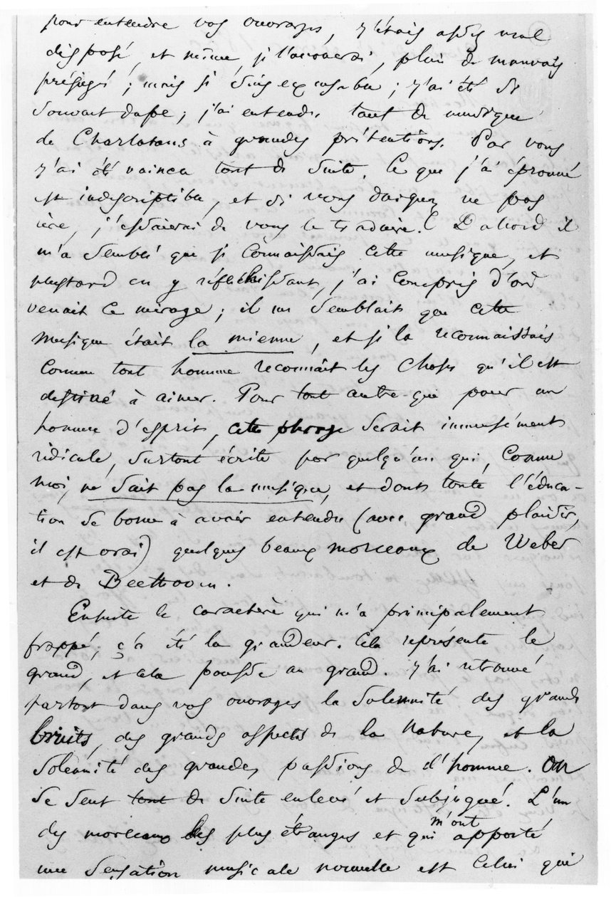 Brev til Richard Wagner (1813-83) 17. februar 1860 av Charles Pierre Baudelaire