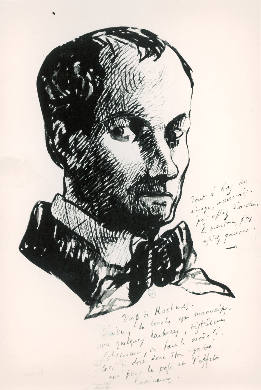 Selvportrett av Charles Pierre Baudelaire