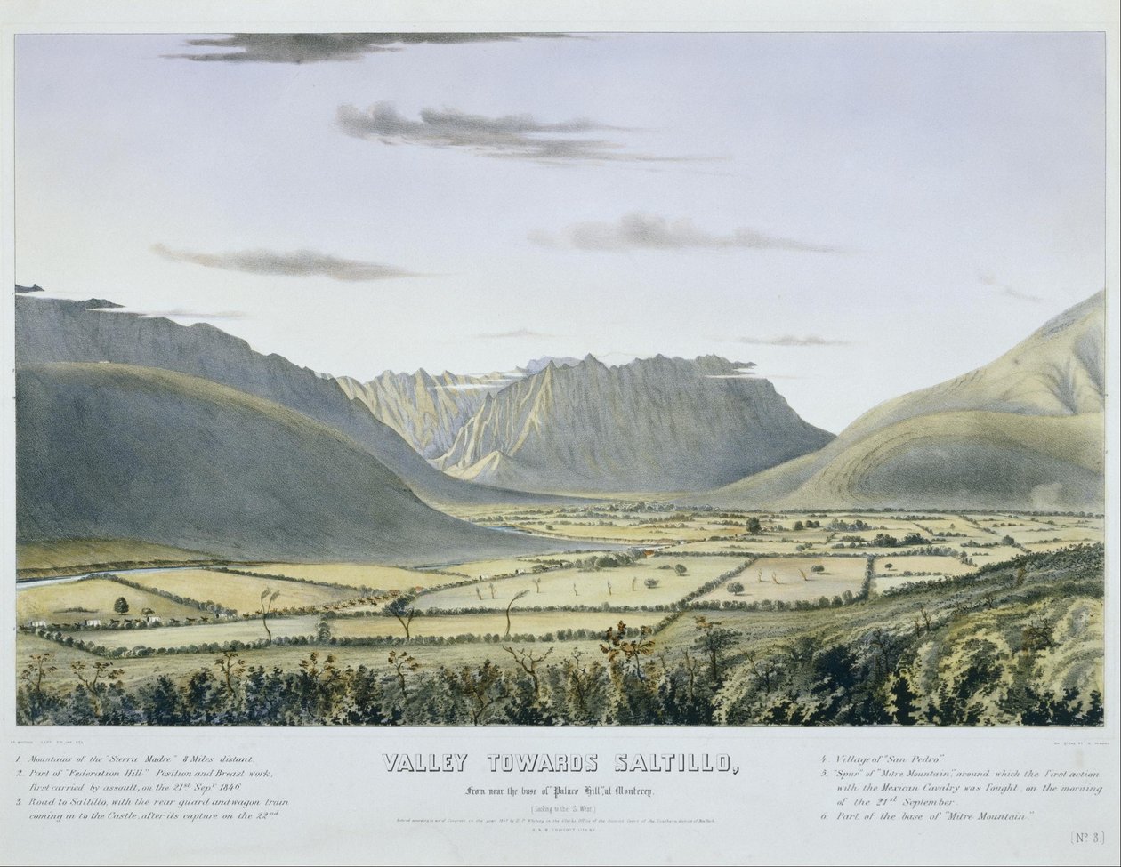 Valley mot Saltillo, fra nær foten av Palace Hill, ved Monterey. (Ser til S. vest.) ... av Charles Parsons
