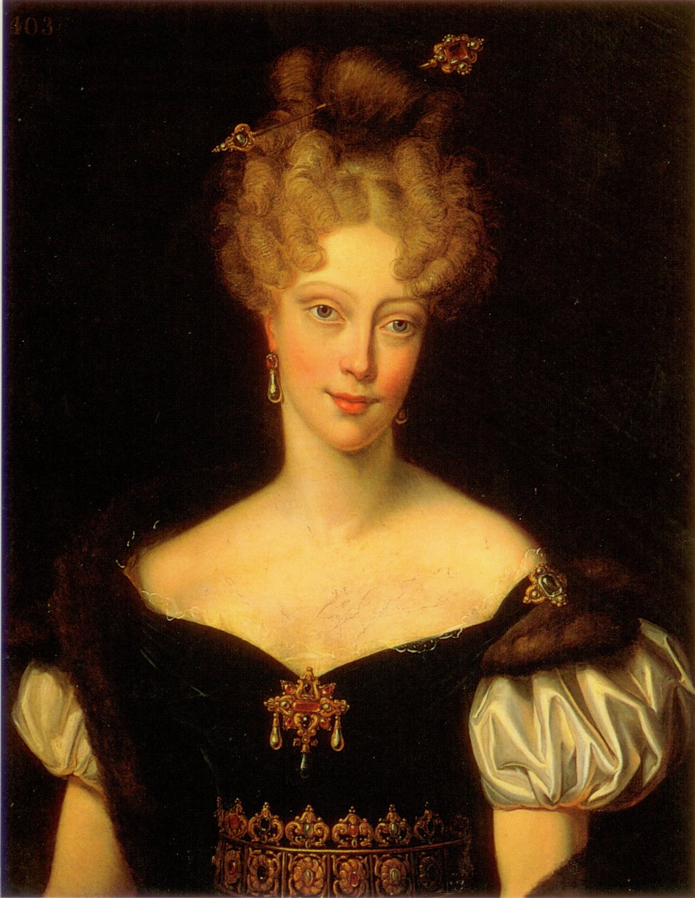 Portrett av Caroline de Bourbon (1798–1870), hertuginne av Berry av Charles Rauch