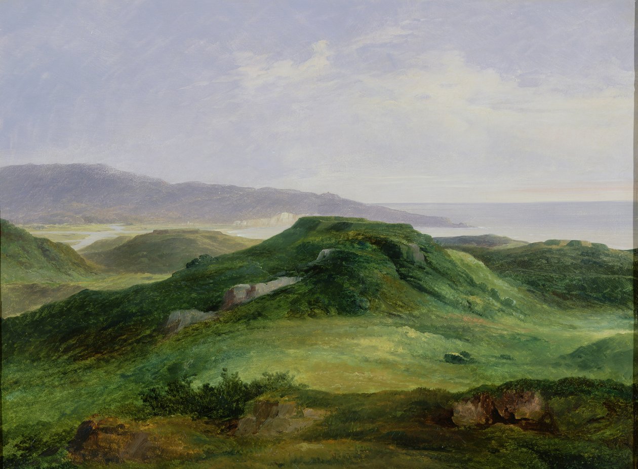 Munningen av elven Bidassoa av Charles Renoux