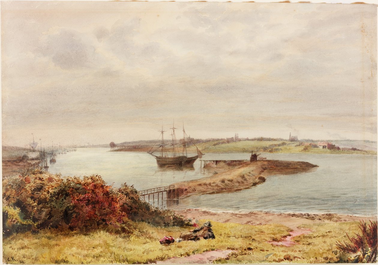 Veggsending (kroppsfarge og wc på papir) av Charles Richardson