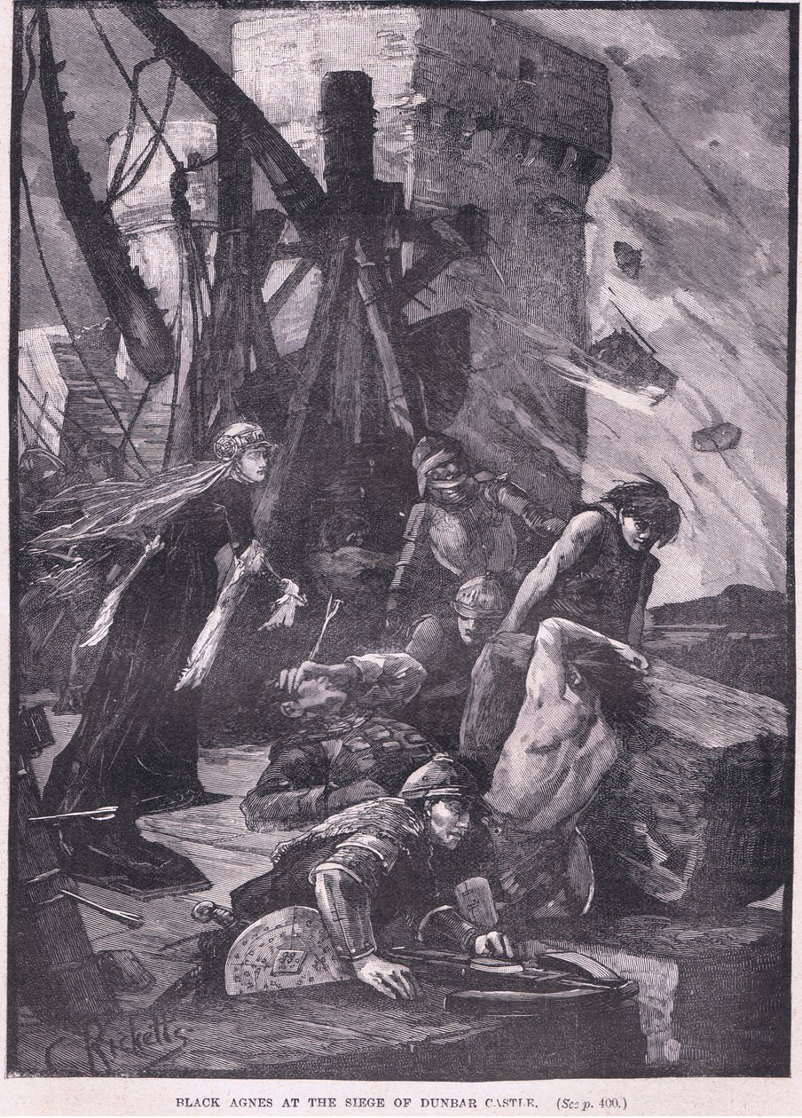 Black Agnes ved beleiringen av Dunbar Castle AD 1326 av Charles Ricketts