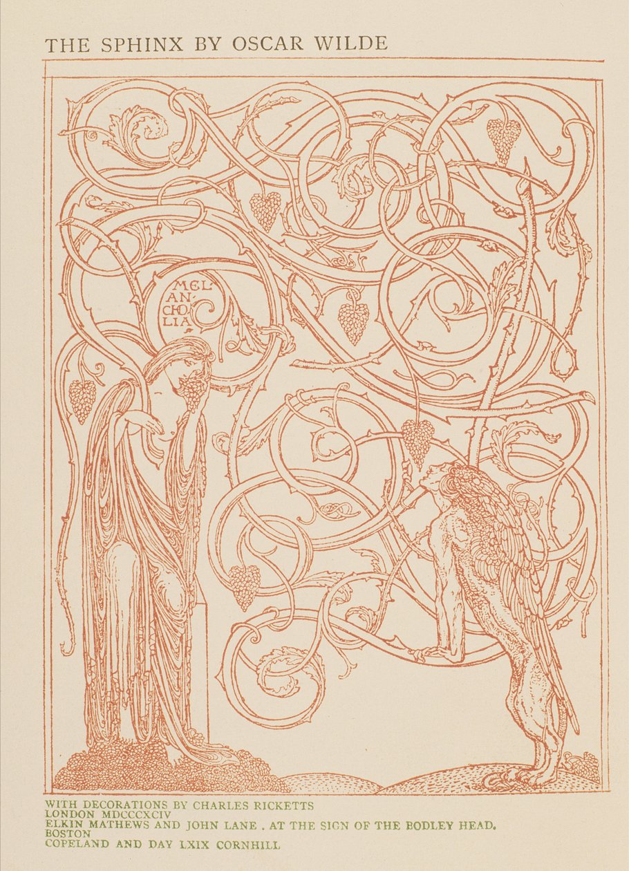 Melancholia, design for fronten til 