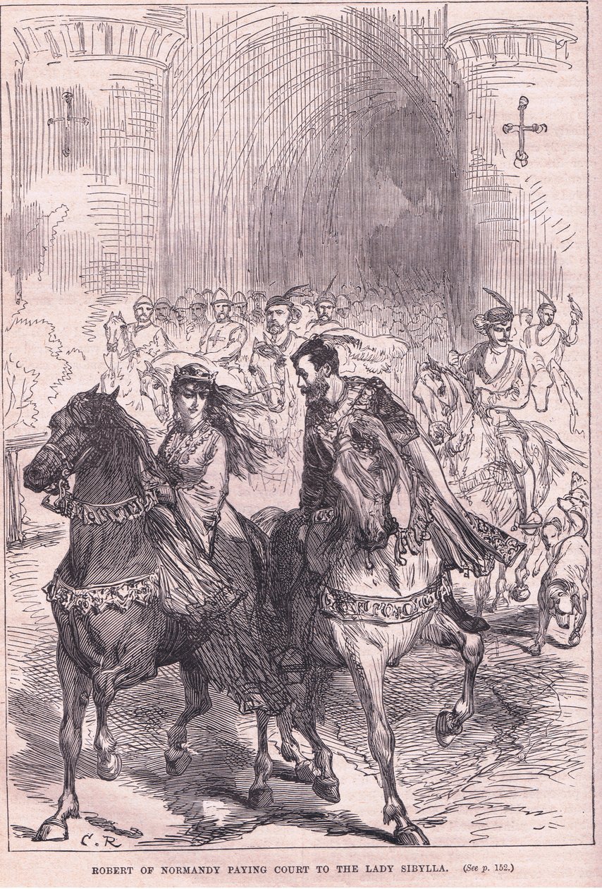 Robert av Normandie i retten til Lady Sibylla av Charles Ricketts