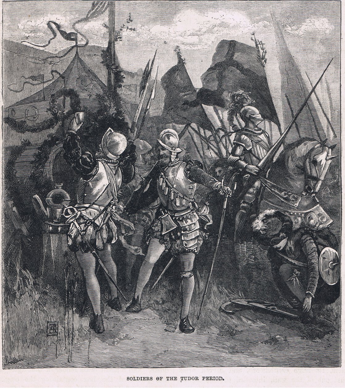 Soldater fra Tudor-perioden av Charles Ricketts