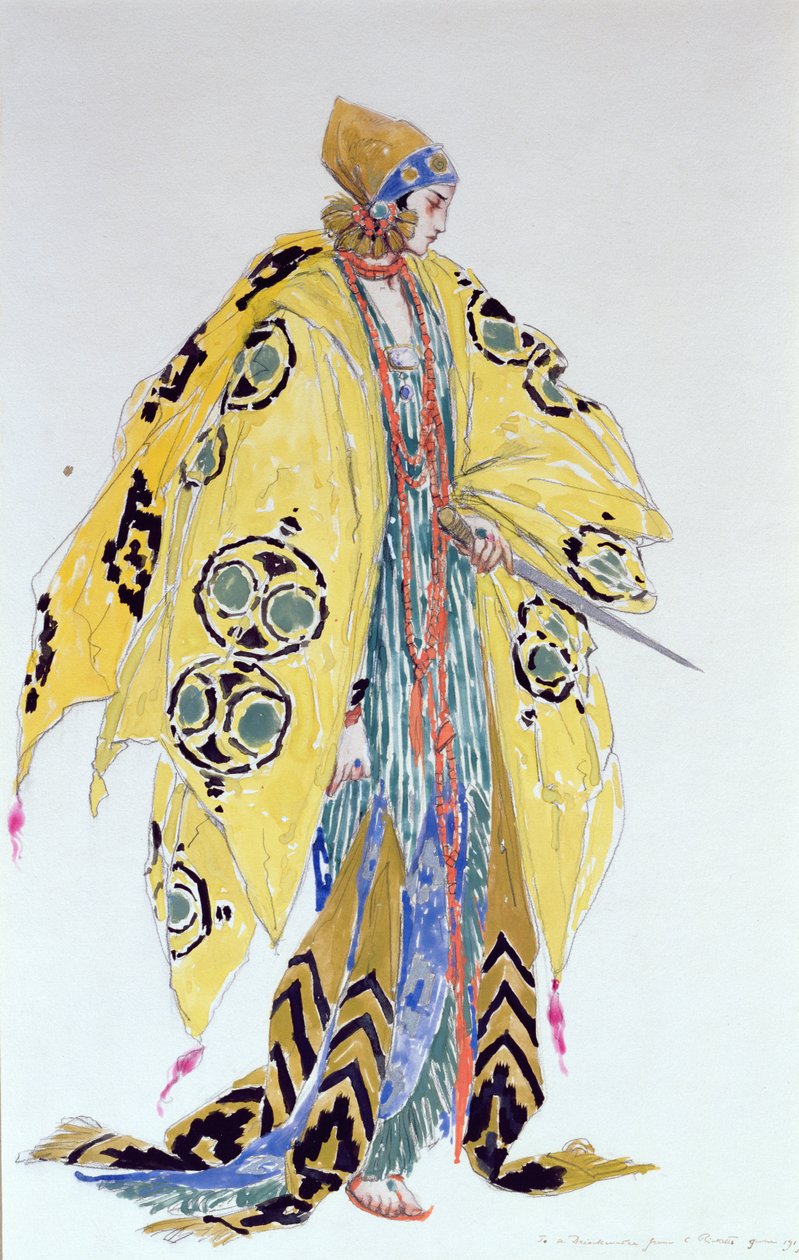 Teatralsk kostymedesign, 1919 av Charles Ricketts