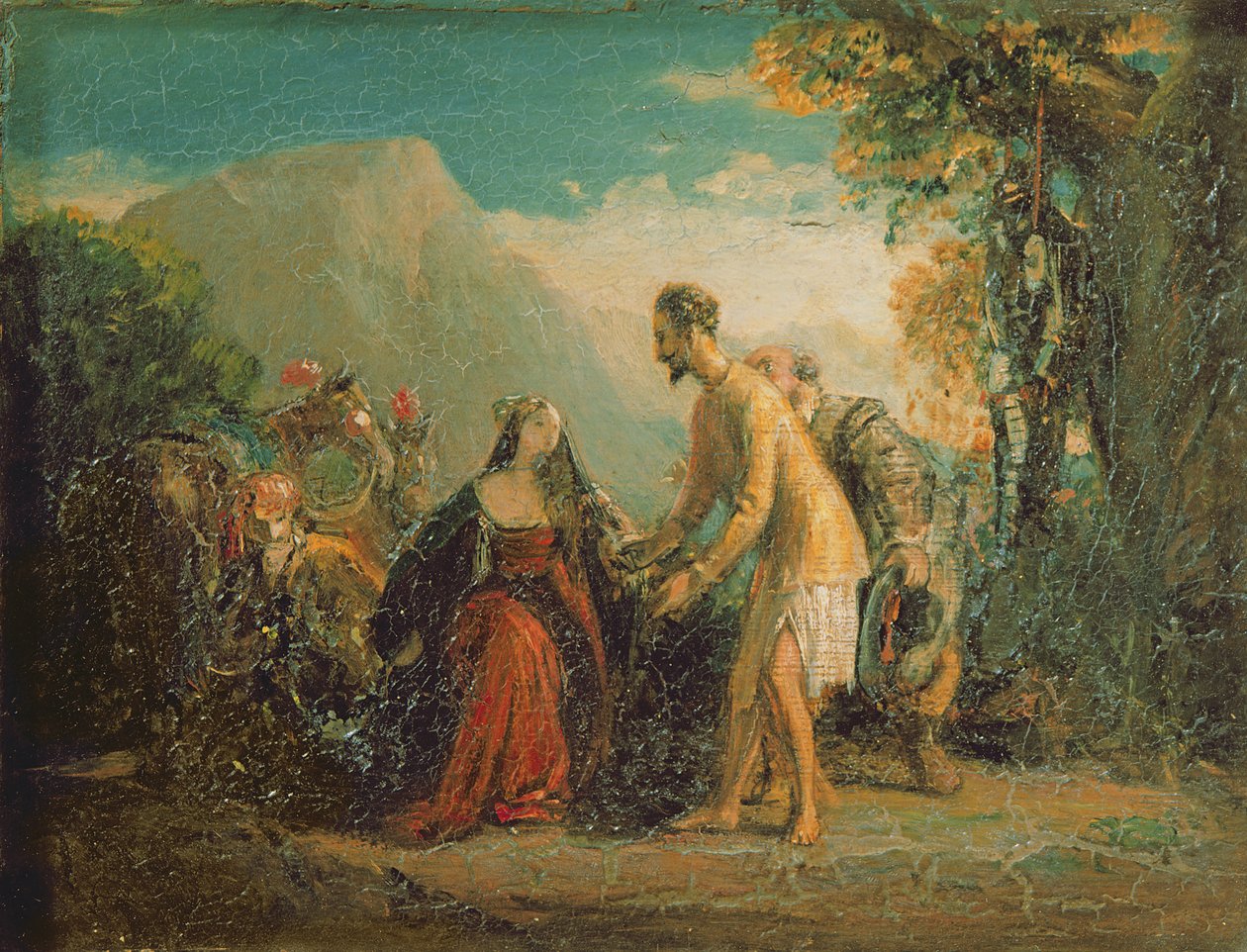 Don Quixote og Dorothea fra Cervantes 