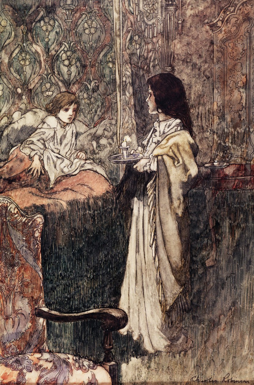 Barn som snakker om natten, 1911 av Charles Robinson