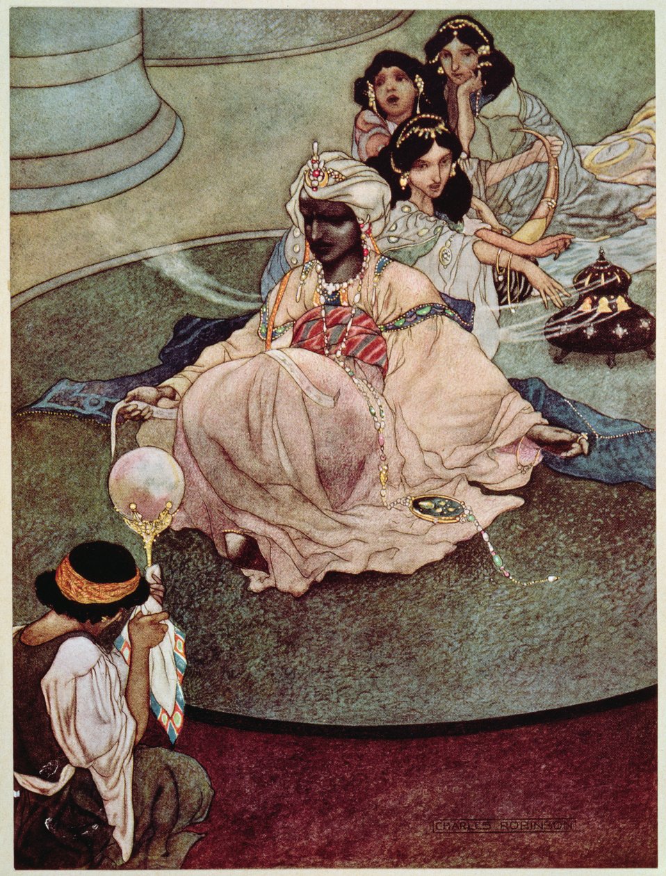 Kongen av månens fjell, 1913 av Charles Robinson