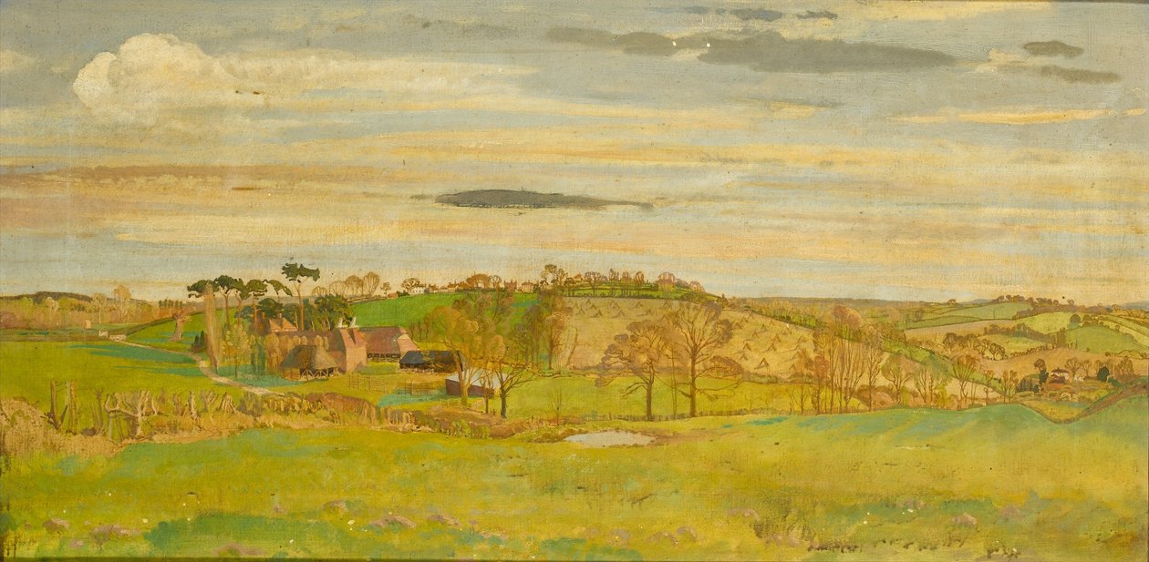 A Kentish Landscape, ca. 1914-16 av Charles Sims
